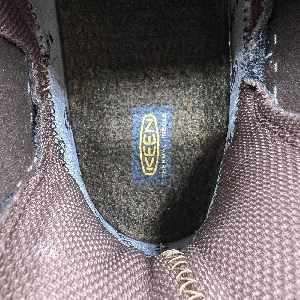 KEEN Anchorage III Waterproof Chelsea Boots Men's Size 14 Brown Leather Thermal - Picture 5 of 9